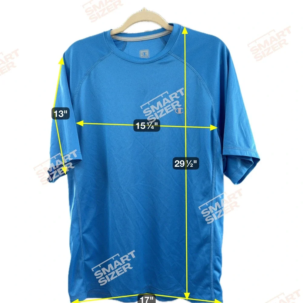 Champion Double Dry T-Shirt Athletic Activewear Gym Blue XL - Picture 8 of 8